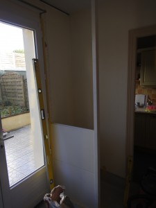 Montage des carreaux de platre